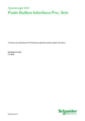 Image of SpaceLogic KNX-Push-Button Interface Pro-ETS Software Description