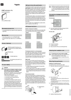 Image of KNX Push-button Pro, User Guide, System Design, EN