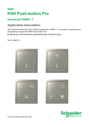 Image of KNX- Push-button Pro-ETS Software Description (EN)