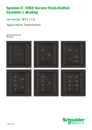 Εικόνα του KNX Secure Push Button Dynamic Labeling Universal Application Description