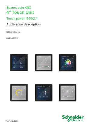 Image of SpaceLogic KNX 4” Touch Unit