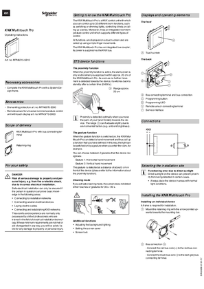 Image of KNX- Multitouch Pro-Operating instructions (EN)