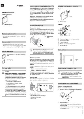 Imagen de KNX Multitouch Pro, User Guide, System Design, EN