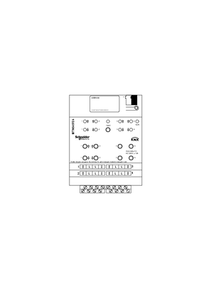 的映像 KNX MTN649704 Dimension/Wiring/Symbol -2D CAD Drawing