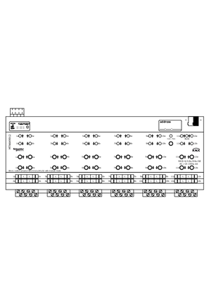 的映像 KNX MTN649912 Dimension/Wiring/Symbol -2D CAD Drawing