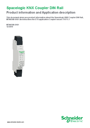 Image of SpaceLogic KNX Coupler DIN Rail