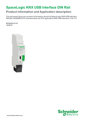 Image of SpaceLogic KNX USB Interface DIN Rail