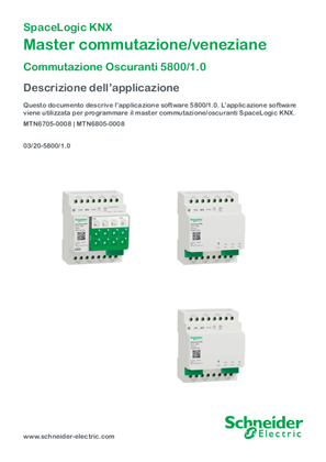 Bild von Master commutazione/tenda alla veneziana SpaceLogic KNX-Descrizione dell’applicazione IT