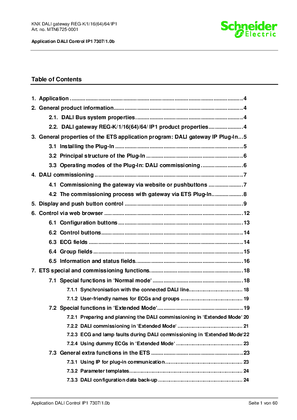 的映像 KNX- DALI Gateway REG-K/1/16(64)/64/IP1-ETS Software Description (EN)