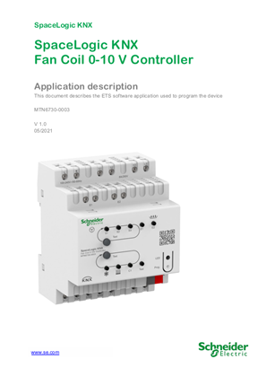 Imagen de SpaceLogic KNX Fan Coil 0-10 V Controller, Application description, EN