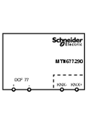 的映像 KNX MTN677290 Dimension/Wiring/Symbol -2D CAD Drawing