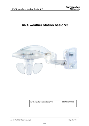 Image of KNX- Basic V2 Weather Station-ETS Software Description (EN)
