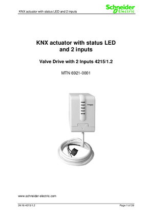 Image of KNX- Valve Drive with status LED and 2 inputs-ETS Software Description (EN)