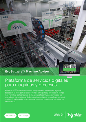 Imagen de Catálogo EcoStruxure Machine Advisor