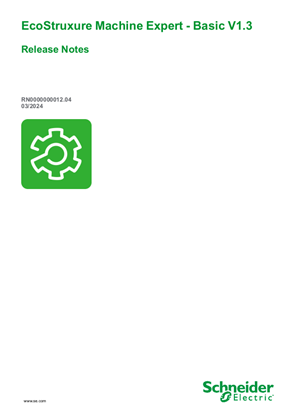 Image of EcoStruxure Machine Expert Basic V1.3