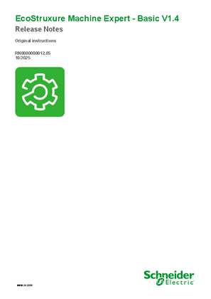 的映像 EcoStruxure Machine Expert Basic V1.4