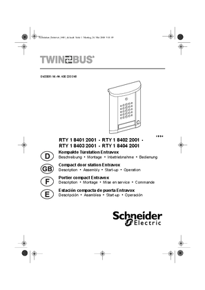 Image of TwinBus manual Entravox Audio
