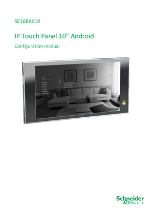 Immagine di Manual SE16BXK10 Touch Panel