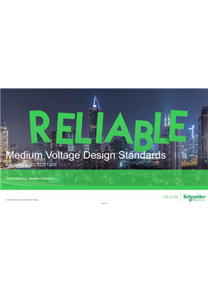 Image of Medium Voltage Design Standards