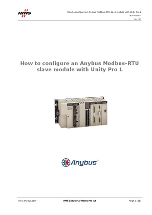 Image of HMS - How to configure an Anybus Modbus-RTU slave module with Unity Pro