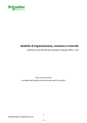 Immagine di Modello di Organizzazione e Controllo Schneider Electric Industrie Italia S.p.A.