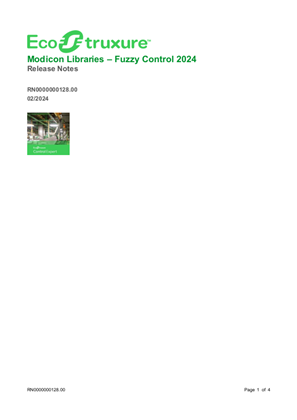 Afbeelding van EcoStruxure Modicon Libraries – Fuzzy Control 2024