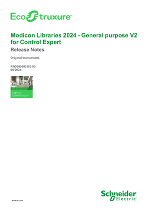 Image of EcoStruxure Modicon Libraries 2024 - General Purpose V2 for Control Expert