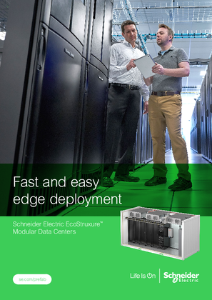 Image of EcoStruxure Modular Data Center Edge Brochure for NAM