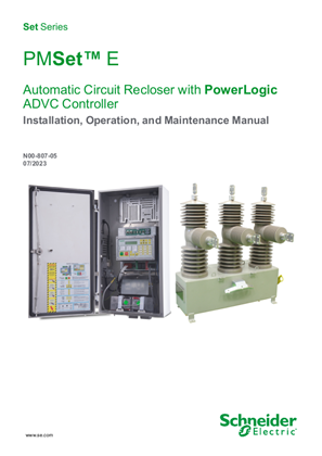 Slika linije PMSet E Automatic Circuit Recloser with PowerLogic ADVC Controller