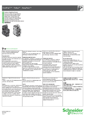Imagem de ComPacT NSX - Auxiliary-Signalling-Contact-Folha de instruções