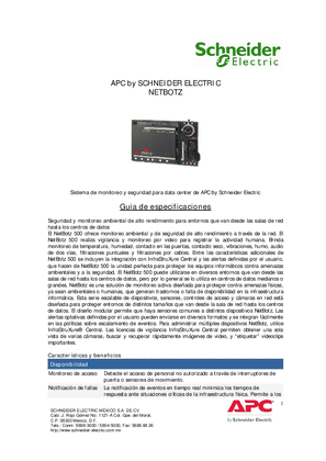 Imagen de Sistema de monitoreo y seguridad para data center de APC by Schneider Electric