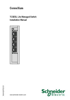 Billede af ConneXium TCSESL... Lite Managed Switch, Installation Manual