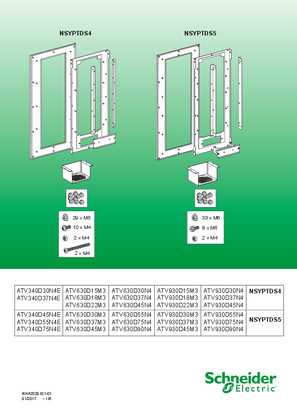 Image of Variable speed drive flush-mounting kits - Sizes 4, 5 - Instruction sheet