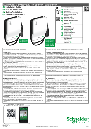 Slika linije EVlink Wallbox - EVH2S - Type 1 attached cable - Type 2 attached cable - Installation Guide