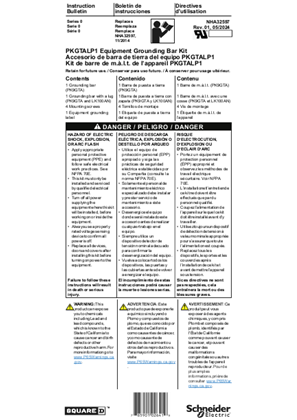 Imagem de PKGTALP1 Equipment Grounding Bar Kit Installation Instructions