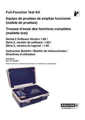 Image de Trousse d’essai des fonctions complètes (mallette test) directives d'utilisation