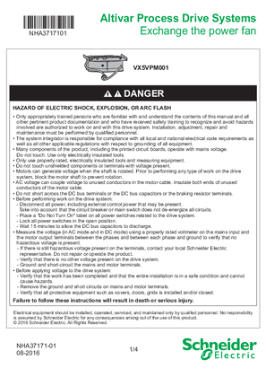 Image of Instruction sheet: Power fan VX5VPM001