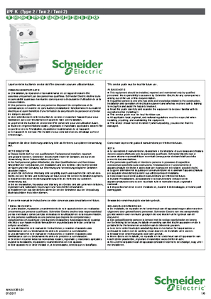 Slika linije Acti9 - iPF K - Surge arresters - Instruction sheet