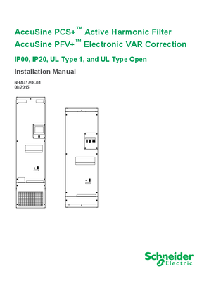 Image of AccuSine PCS+™ Active Harmonic Filter, PFV+™ Electronic VAR Correction, IP00, IP20, UL Type 1, and UL Type Open