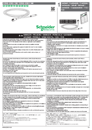 Imagine a EXBA-USB-C2M - EXBA-USB-C4M - Com'X USB Cable Instruction Sheet