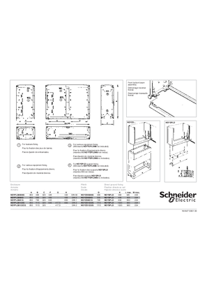Slika linije PanelSeT PLD - Floor Standing Enclosure - Instruction sheet
