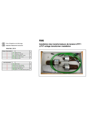 Bild von LPVT RM6 VOLTAGE TRANSFORMER INSTALLATION