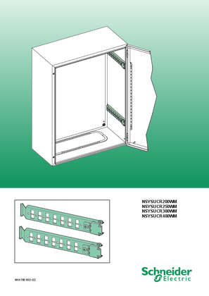 Imagen de PanelSeT S3D CRN - Mounting rail for wall mounting enclosure S3D/CRN - Instruction Sheet