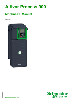Image of ATV900 Embedded Modbus Serial Link Manual