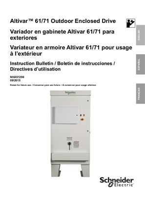 Image of Altivar 61 and 71 Outdoor Enclosed Drive Instructions