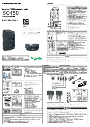 Image of PowerLogic SC150 Installation guide
