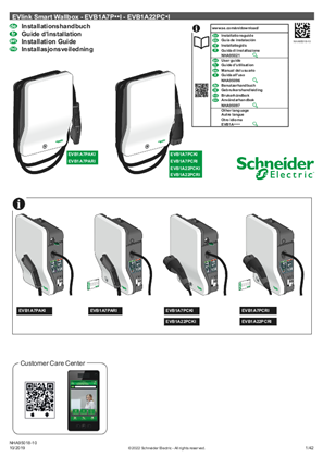 Image of EVlink Smart Wallbox - EVB1A - Attached cable - Installation Guide