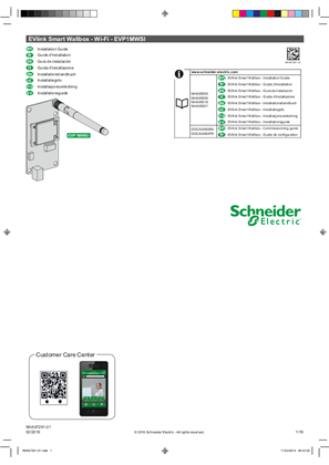 Image de EVlink Smart Wallbox - Wifi card - Installation Guide - EN - FR - ES - IT - DE - NL - NO -SV