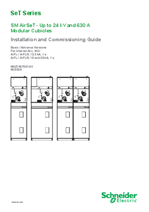 Image of SM AirSeT Installation and Commissioning Guide for Basic and Advance Cubicles