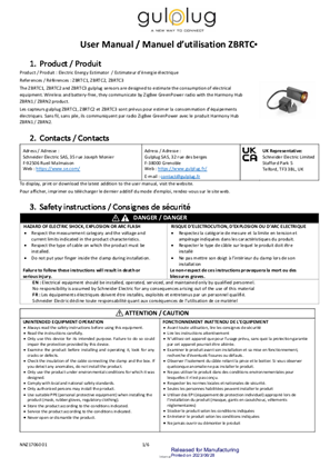 Image de ZBRTC Wireless Current sensor, Instruction de service